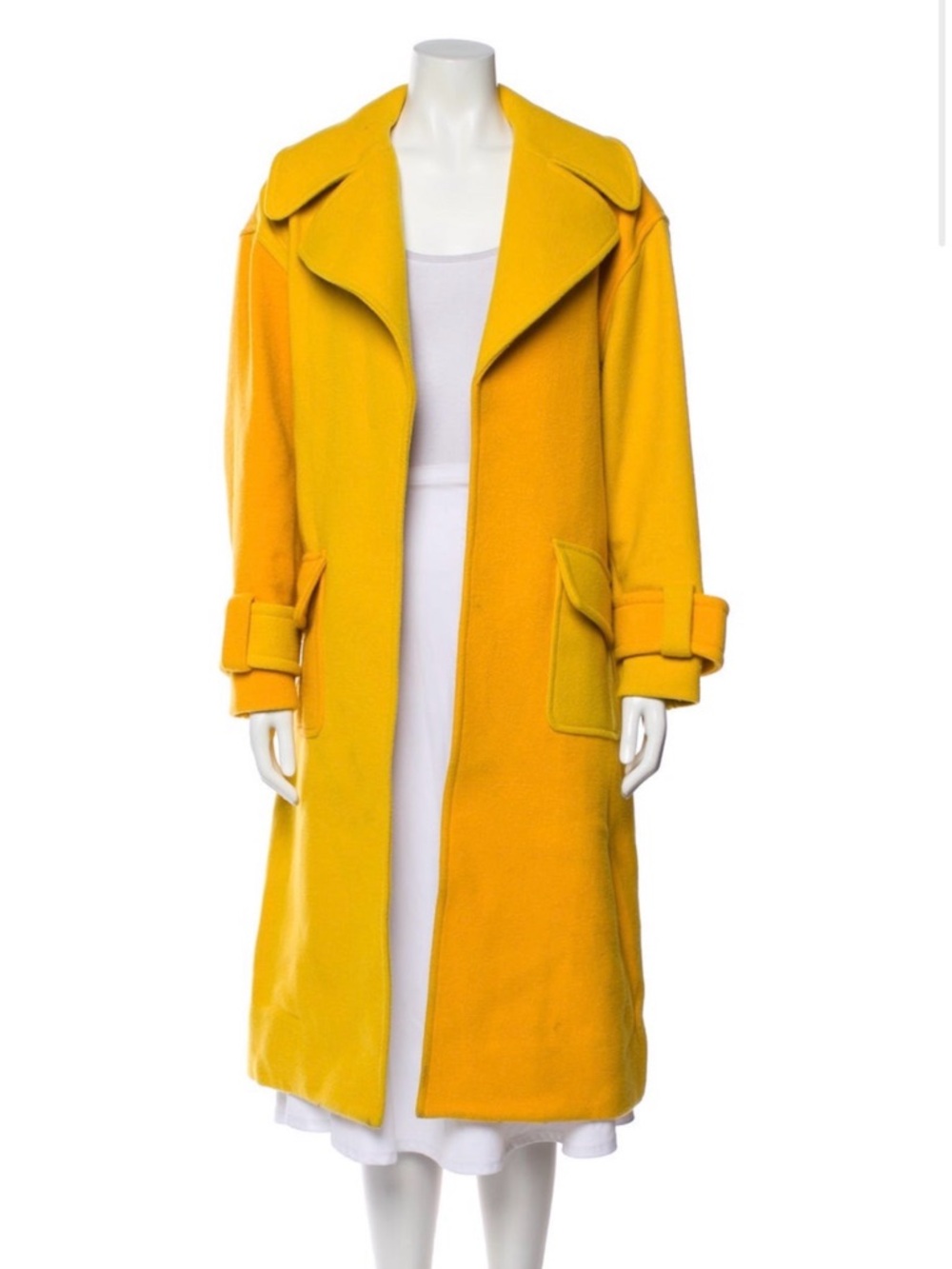 Two Toned Yellow Alemais Coat